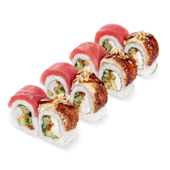 Ролл Филадельфия Де Люкс с тунцом и угрем