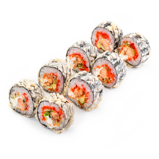 Теплый ролл с лососем Велл Дан