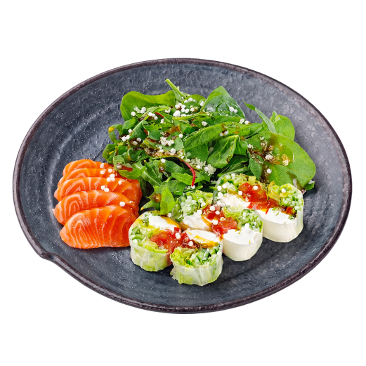 Спрінг рол з сашимі лосося